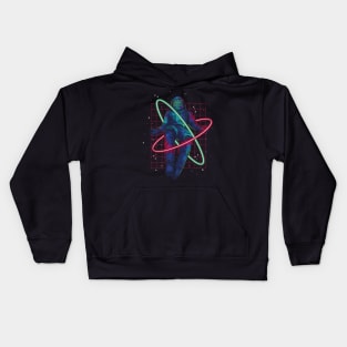 Neon Space Odyssey Kids Hoodie